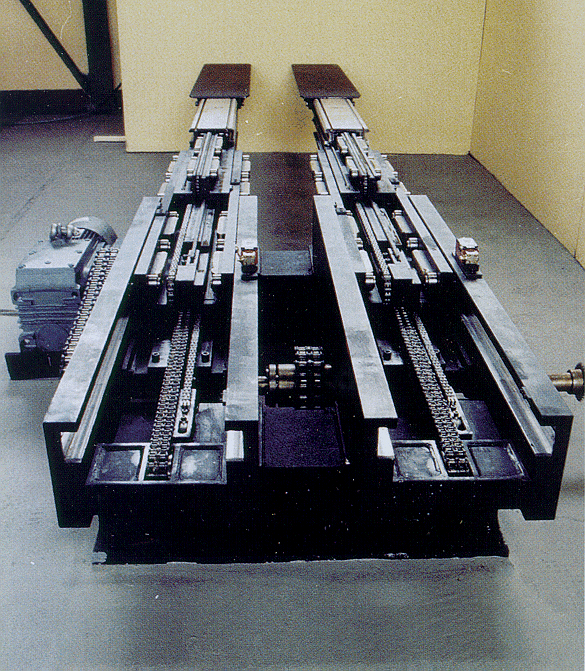 telescopic fork attachment for double deep loads